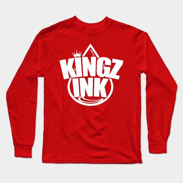 Kingz Ink Throwback Logo Tee Long Sleeve T-Shirt by Kingz Ink